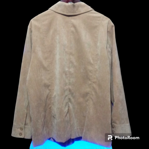 Croft & Barrow Women’s 2XL Tan Corduroy Lightweight Jacket - Picture 10 of 16